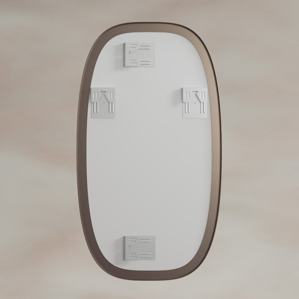 Oslo Barrel Mirror 45x80cm - Brushed Bronze