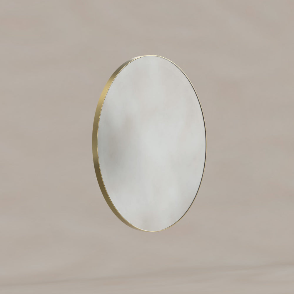 Oslo Round Mirror 60cm Brushed Brass