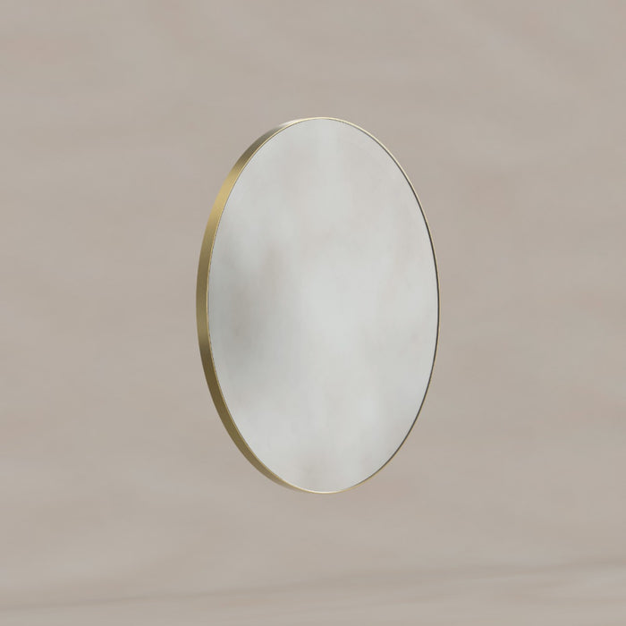 Oslo Round Mirror 60cm Brushed Brass