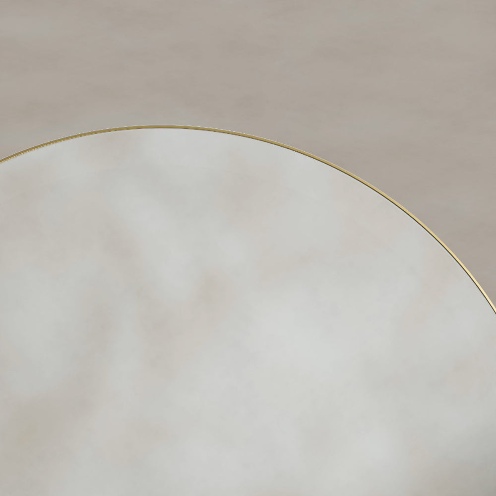 Oslo Round Mirror 60cm Brushed Brass