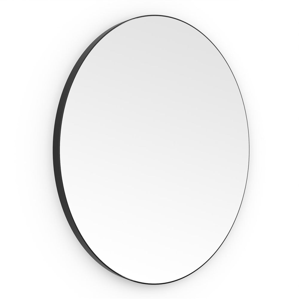 Oslo Round Mirror 60cm Black