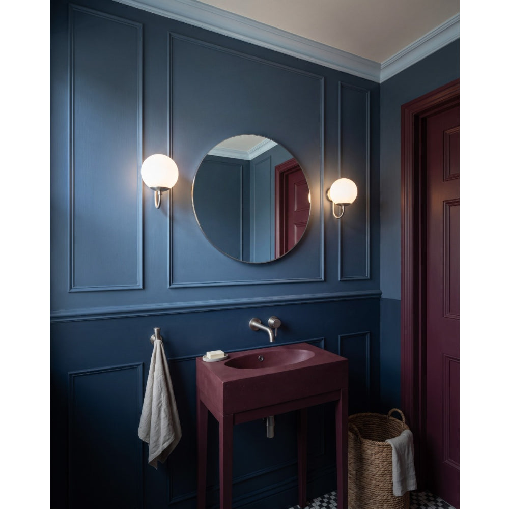 Oslo Round Mirror 60cm Brushed Nickel