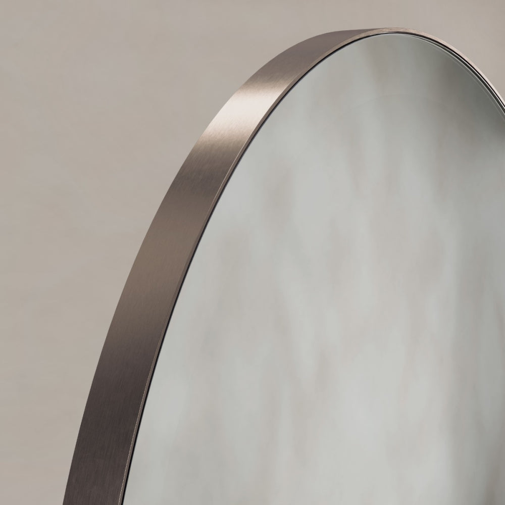 Oslo Round Mirror 60cm Brushed Bronze