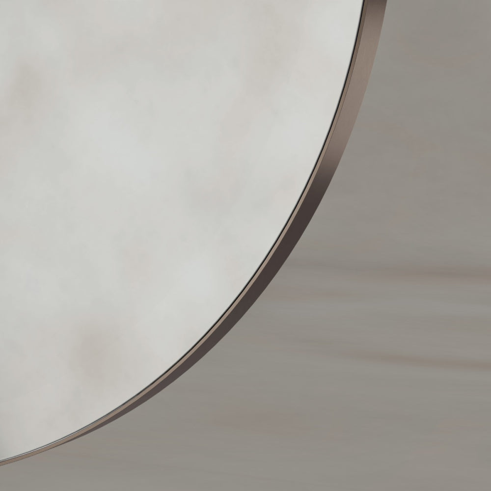 Oslo Round Mirror 60cm Brushed Bronze