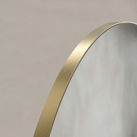 Oslo Round Mirror 80cm Brushed Brass