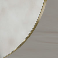 Oslo Round Mirror 80cm Brushed Brass