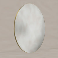 Oslo Round Mirror 100cm Brushed Brass