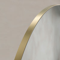 Oslo Round Mirror 100cm Brushed Brass