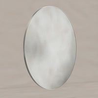 Oslo Round Mirror 100cm Brushed Nickel
