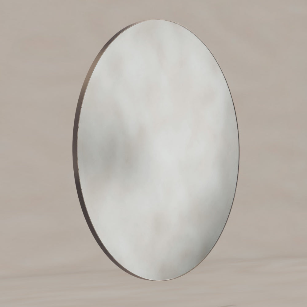 Oslo Round Mirror 100cm Brushed Bronze