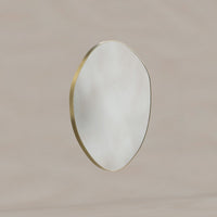 Oslo Organic Mirror 60cm Brushed Brass