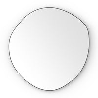 Oslo Organic Mirror 60cm Black
