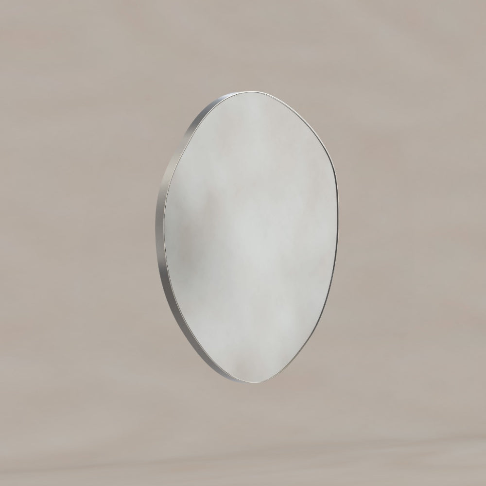 Oslo Organic Mirror 60cm Brushed Nickel