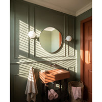 Oslo Organic Mirror 60cm Brushed Nickel