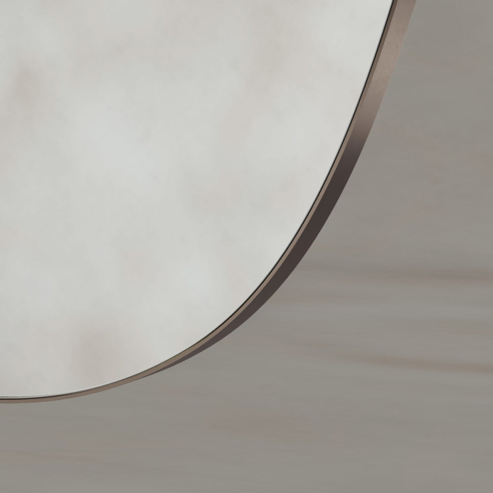 Oslo Organic Mirror 60cm Brushed Bronze