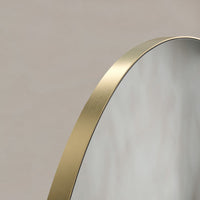 Oslo Organic Mirror 80cm Brushed Brass