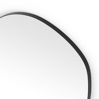 Oslo Organic Mirror 80cm Black