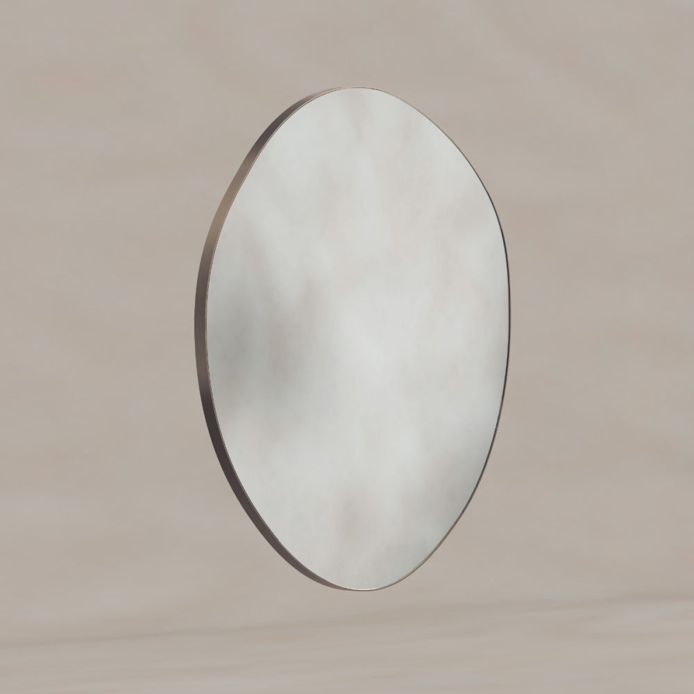 Oslo Organic Mirror 80cm Brushed Bronze