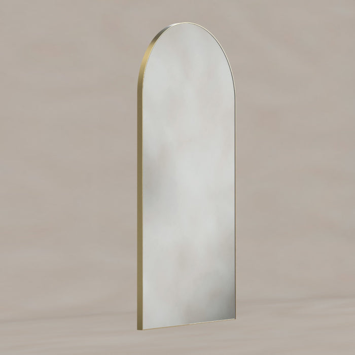 Oslo Arch Mirror 50x100cm Brushed Brass