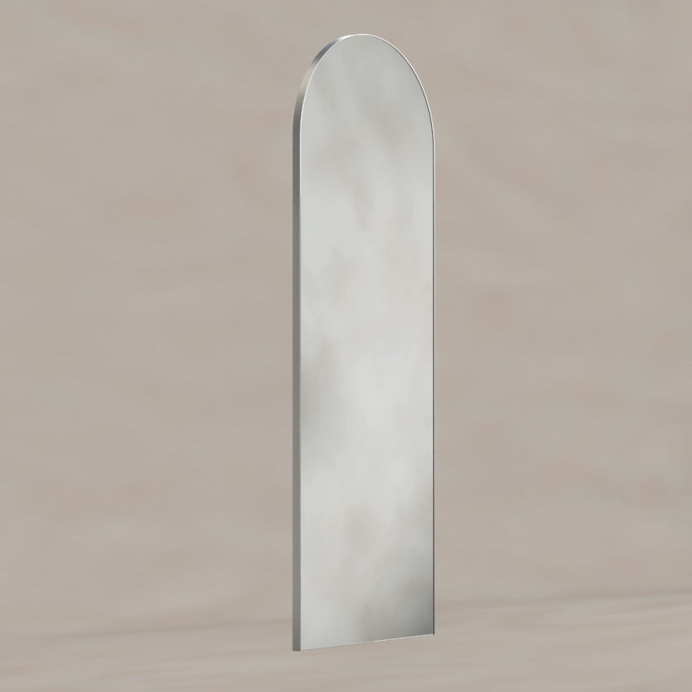 Oslo Arch Mirror 50x140cm Brushed Nickel