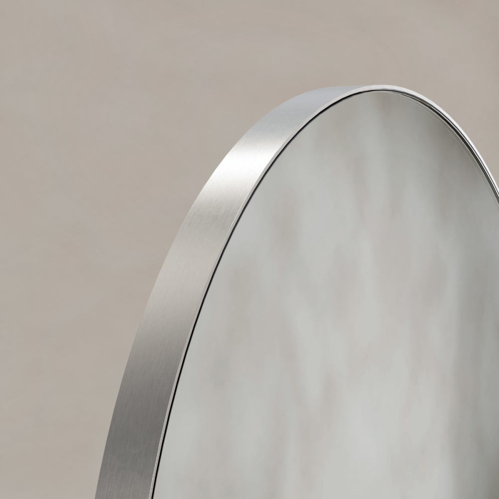 Oslo Arch Mirror 50x140cm Brushed Nickel