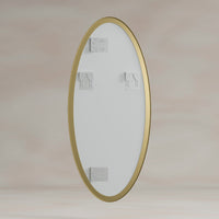 Oslo Oval Mirror 45x100cm - Brushed Brass