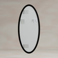 Oslo Oval Mirror 45x100cm - Black