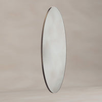 Oslo Oval Mirror 45x100cm - Brushed Bronze