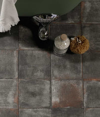 Osterley Porcelain Black Square 22.5cm