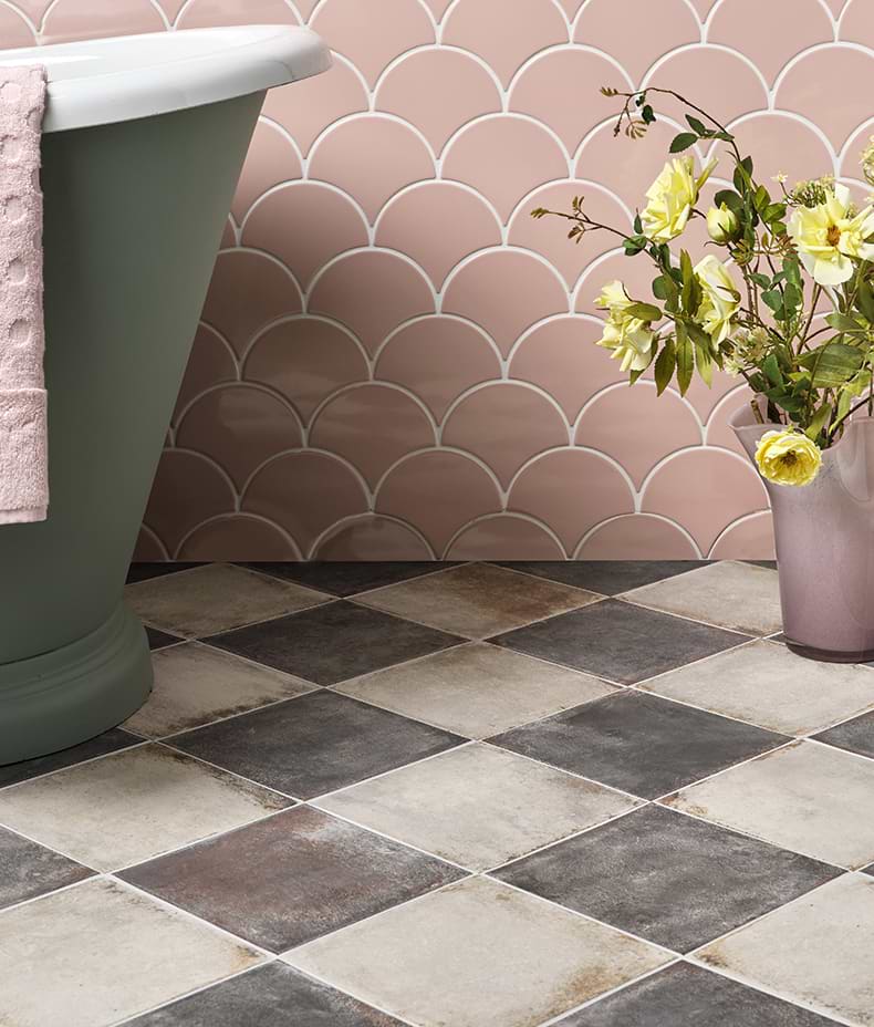 Osterley Porcelain Black Square 22.5cm