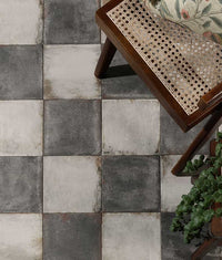 Osterley Porcelain Black Square 22.5cm