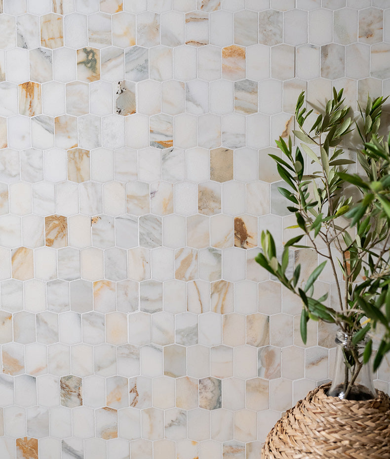Palazzo Oro Marble Picket Mosaic 30.3cm