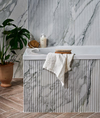 Palm Springs Porcelain Cerulean Fluted 60x120cm
