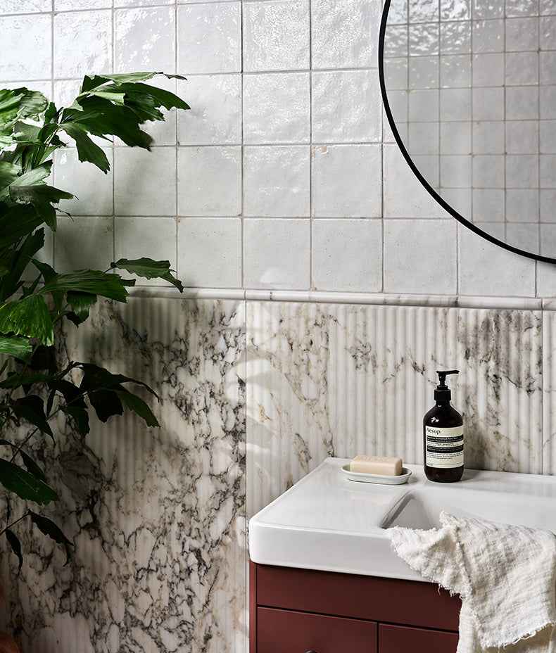 Palm Springs Porcelain Italiana Fluted 60x120cm Sample