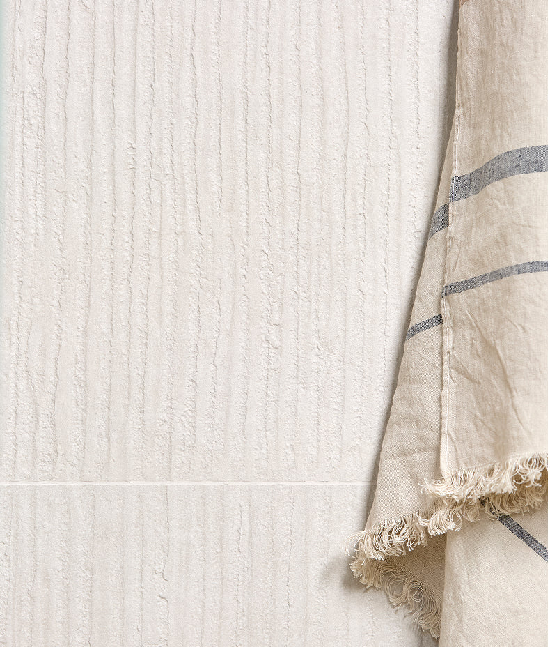 Plastercraft Linea Mano Porcelain Ecru Textured 60x120cm Sample