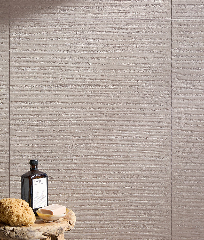 Plastercraft Linea Mano Porcelain Ecru Textured 60x120cm Sample