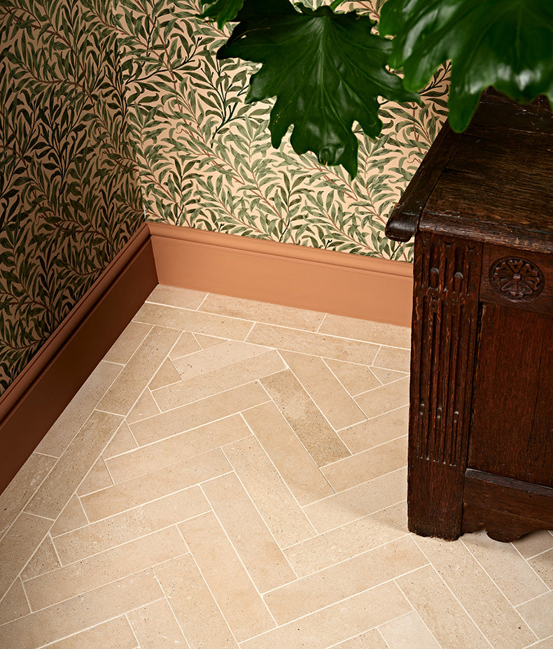 Portland Limestone Parquet Honed 40x40cm Sample
