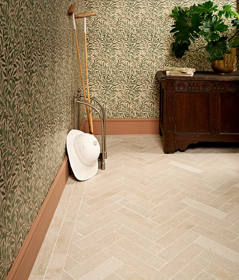 Portland Limestone Parquet Honed 40x40cm Sample