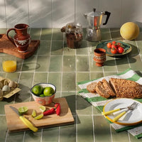 Pottery, Kale Green Brick, £88.80/ M2 Decorative Tiles Green Tile Porcelain Decorative Tiles Ca Pietra