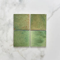 Pottery, Kale Green Square, £84.00/ M2 Decorative Tiles Green Tile Porcelain Decorative Tiles Ca Pietra