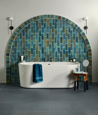 Stucco Porcelain Textured Blue 60x60cm Sample
