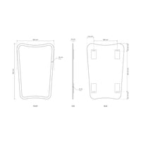 Porterhouse Curve Mirror 60x90cm