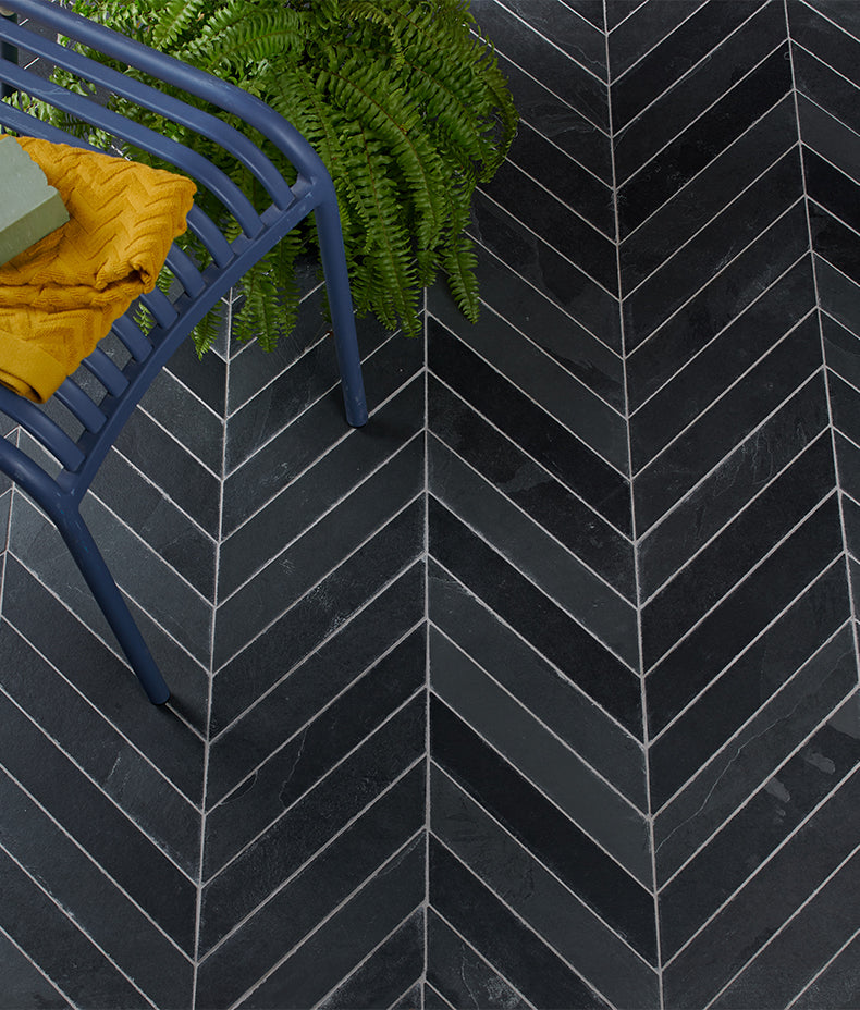 Metropolitan Slate Chevron Riven Finish 5cm