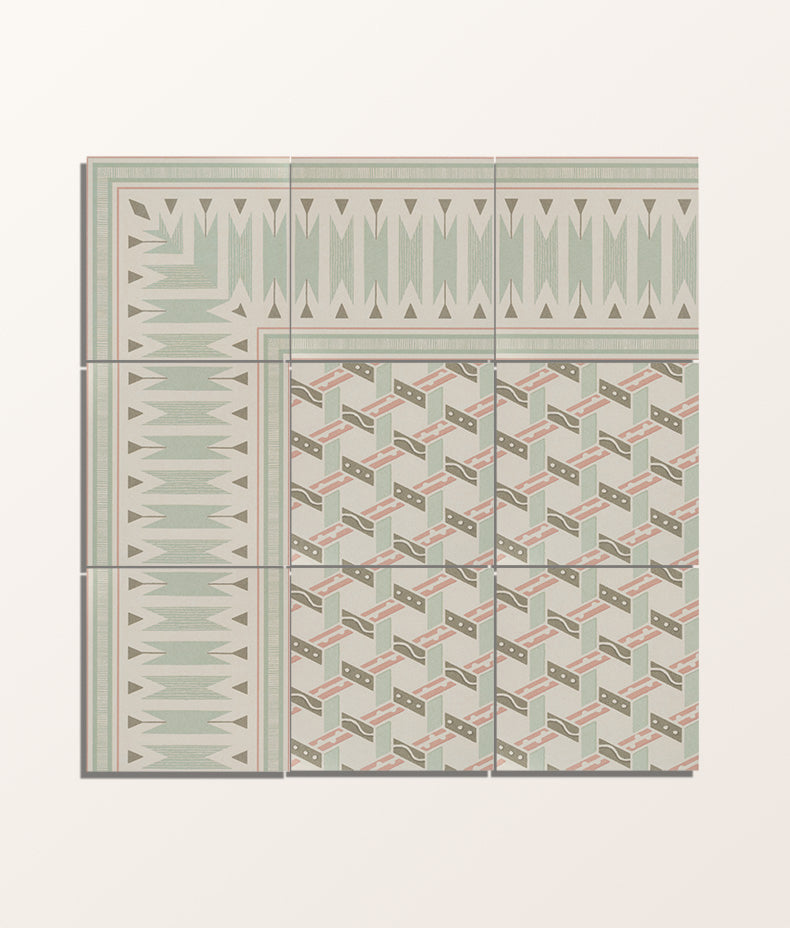 Aventuras Ziggy Corner Olive Porcelain 15x15cm