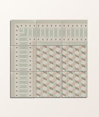 Aventuras Ziggy Corner Olive Porcelain 15x15cm