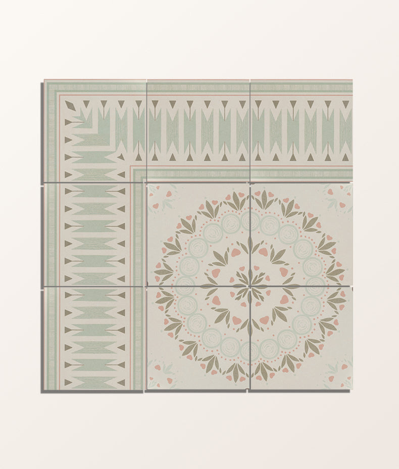 Aventuras Ziggy Corner Olive Porcelain 15x15cm Sample