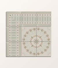 Aventuras Ziggy Corner Olive Porcelain 15x15cm Sample