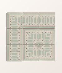 Aventuras Ziggy Corner Olive Porcelain 15x15cm