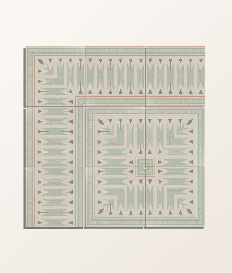 Aventuras Ziggy Corner Olive Porcelain 15x15cm Sample