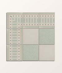 Aventuras Ziggy Corner Olive Porcelain 15x15cm Sample